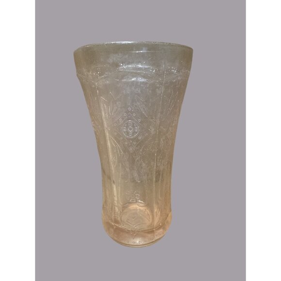Indiana Glass Pink Depression Tumbler Madrid Pattern - Picture 1 of 4